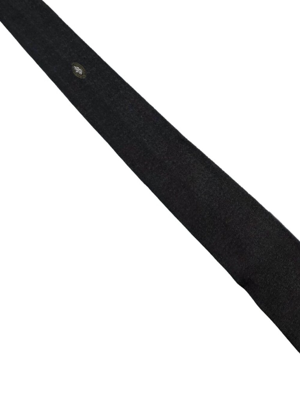 Vtg Superba Black Skinny Acetate/Rayon Embroidered Accent Tie Necktie 2.25 x 53